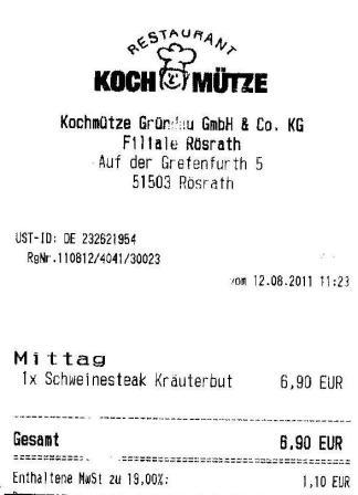 reub Hffner Kochmtze Restaurant